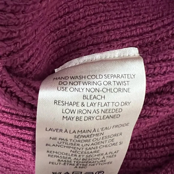 NWT $128 Free People Dreamy Mulberry Tunic (Oversized) Sweater - Medium - Picture 7 of 8